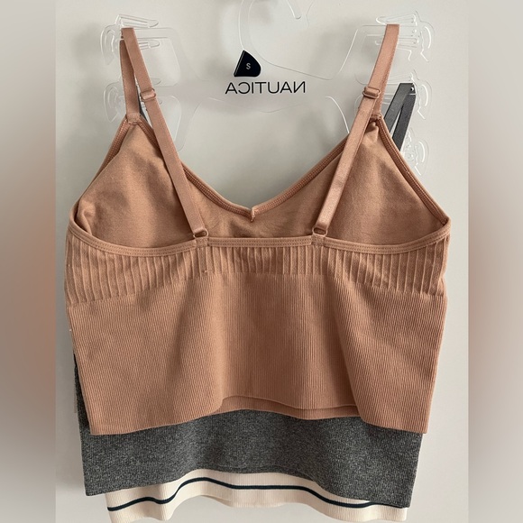 Nautica Seamless Pull-on 3 pc Bra (sport)Set w/Removable Pads Adjustable Straps - Picture 4 of 13